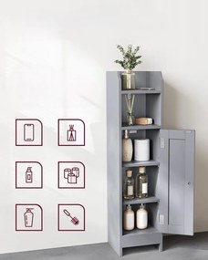 Kúpeľňová skrinka Vasagle Teisa sivá