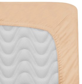 SATÉNOVÉ PRESTIERADLO 160X200 CM SVETLOBÉŽOVÉ