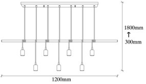 Čierne kovové závesné svietidlo Opviq lights Vincent