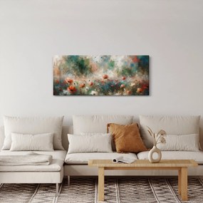Obraz – Abstrakcia poľa s makmi (120x50 cm)