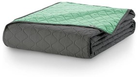 DecoKing Prehoz na posteľ Axel mätová/oceľová, 170 x 210 cm, 170 x 210 cm