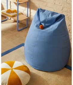 Modrý detský sedací vak Olvi – Kave Home