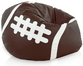 Sedací vak Rugby hnedý ekokoža