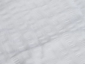 Súprava krepových obliečok DENYX BLEND svetlo krémové, hotelové vrecko + plachta Jersey 90 x 200 cm sivobéžové, jednolôžko