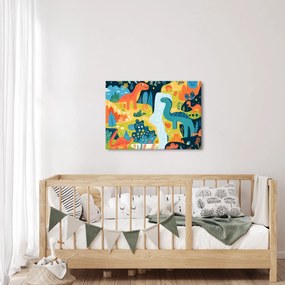 Obraz - Veselí dinosaury (70x50 cm)