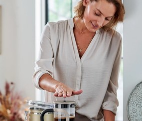 Kanvica french press 800 ml, 6 šálok, farba šampanského