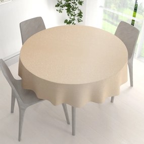 Biante Teflónový okrúhly obrus TF-092 Ornamenty - béžová light Ø 60 cm