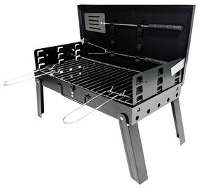Skládací turistický gril BBQ1009 černý