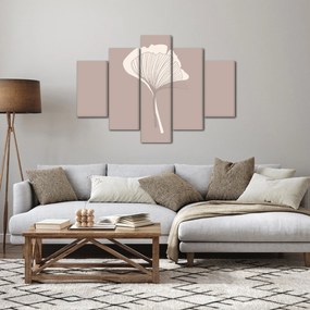 Obraz - Béžové listy N⁰3 (150x105 cm)