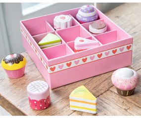 Drevená súprava - tortičky v darčekovej škatuli