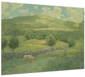 Sklenený obraz - Julian Alden Weir, Obweebetuck, reprodukcia (70x50 cm)