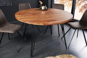 Dizajnový jedálenský stôl Shayla 120 cm akácia