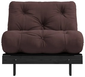 Tmavohnedé kreslo Roots Black Night – Karup Design