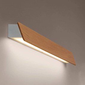 Bover Alba 60 zrkadlové LED svetlo, dubové drevo