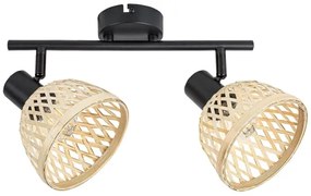 Rabalux 3134 - Bodové svietidlo RATTAN 2xE14/15W/230V ratan