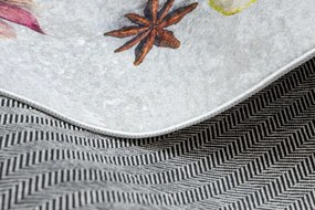 Protišmykový koberec / behúň ANDRE 3343 strieborný / béžový