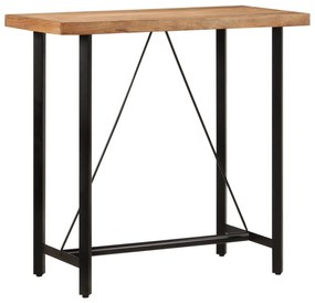 Barový stôl 110x55x107 cm masívna akácia a železo 356370