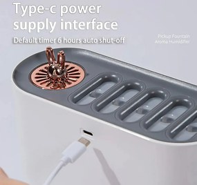 Aromaterapeutický difuzér na esenciálne oleje s RGB osvetlením - LA-0649-2 - 700 ml - oranžová