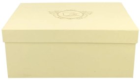 Porcelánová šálka na nohe s podšálkou Ecru Nina 220 ml sada 2ks