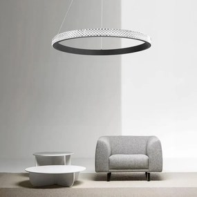 Toolight Toolight, LED stropné svietidlo, 4000K, 24W, APP1512-CP, čierna, OSW-05473