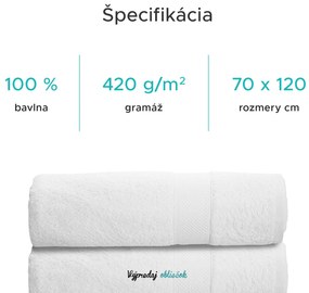2x osuška DONNA žltá 70 x 120 cm, 100% bavlna