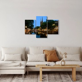 Obraz nočného historického mesta (90x60 cm)