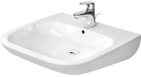 Bezbariérové umývadlo DURAVIT D-Code sanitárna keramika biela 60 x 55 D-D 23126000002
