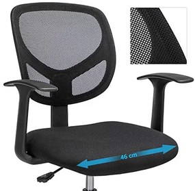 Kancelárska stolička SONGMICS OBN25BK