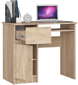 Psací stůl PIKSEL 90 cm dub sonoma ľavý