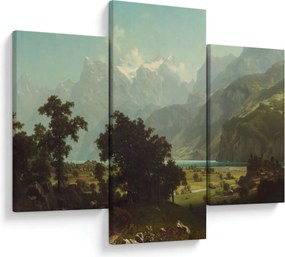 Obraz - Albert Bierstadt, Lake Lucerne, reprodukcia (90x60 cm)
