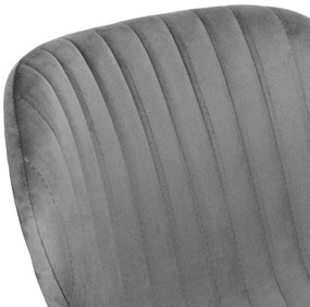 Jedálenská stolička DALLAS VELVET grafitová