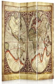 Gario Paraván Stará mapa sveta Rozmery: 110 x 170 cm, Prevedenie: Klasický paraván