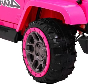 Ramiz Detské terénne auto Full Time 4WD ružové na diaľkové ovládanie + pohon 4x4 + LED audio + úložný priestor