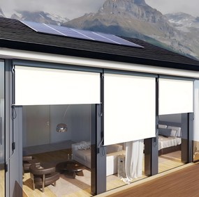 MULTI GARDEN Vertikálna roleta, markíza s kľukou, béžová MultiGarden