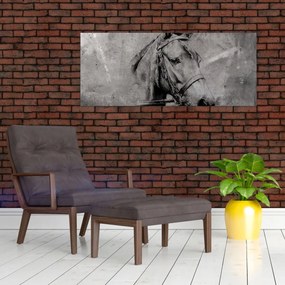 Obraz - Portrét koňa (120x50 cm)