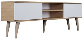 TV stolík TORONTO 160 cm dub artisan/biely