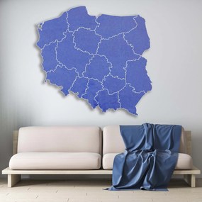 SENTOP | Drevená nástenná mapa Poľská republika - 16 dielikov | SENTOP M003