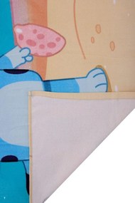 Dětská bavlněná osuška ROBIN Bluey 70x140 cm modrá