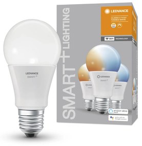 LEDVANCE Sada 3x inteligentná LED žiarovka SMART+ WIFI, E27, A75, 9,5W, 1055lm, 2700-6500K, teplá-studená biela