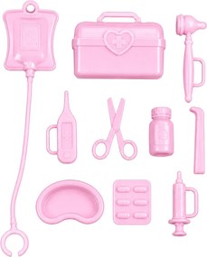 LEAN Toys Bábiky Anlily – Lekárka s pacientkou, nemocničná posteľ, infúzia, príslušenstvo