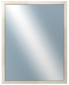 DANTIK - Zrkadlo v rámu, rozmer s rámom 80x100 cm z lišty RETRO biela (2531)