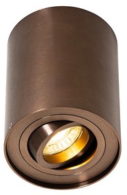 Moderné stropné bodové svetlo tmavo bronzové sklápateľné a otočné - Rondoo Up
