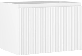 Mexen Rivel, kúpeľňová skrinka pod umývadlo 70 cm, 1 zásuvka, drážkovaná, biela matná, 91A20-07047-1-BF01