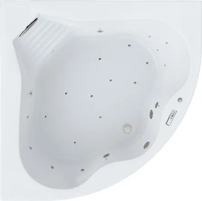 Vaňa S Hydromasážou 140x140 Rohová Led Sušenie
