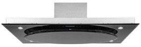 Klarstein Secret Service, digestor, 110 cm, stropný, 647 m³/h, sklo, LED, čierny