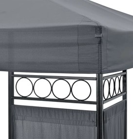 Záhradný altánok BestBerg BBGG-40 / 300 x 400 x 260 cm / šedá