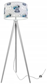 Detská stojacia lampa Cone, 1x textilné tienidlo so vzorom, (výber z 2 farieb konštrukcie)