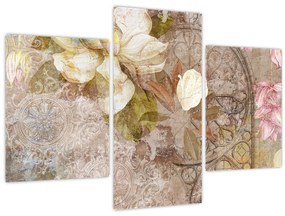 Obraz - Kvetinový ornament (90x60 cm)