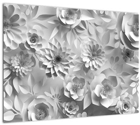 Obraz - Biele kvety (70x50 cm)