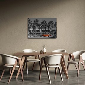 Obraz - Retro červené auto (70x50 cm)